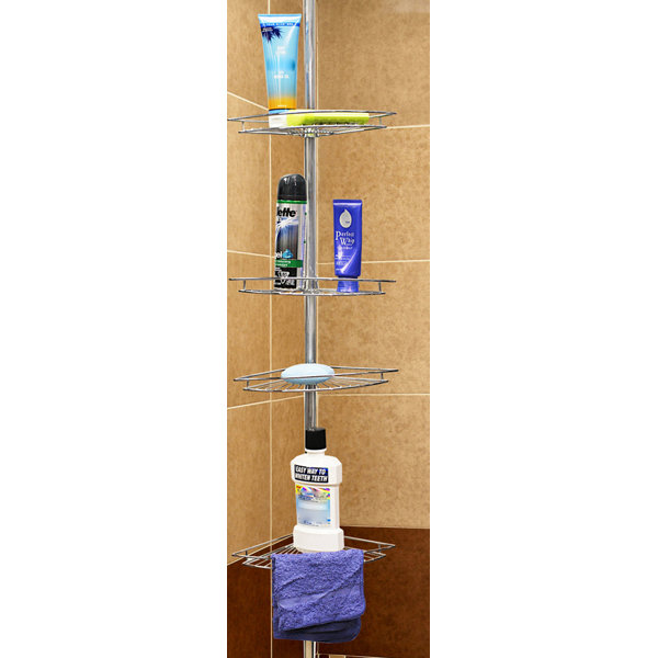 Rebrilliant Morlan Tension Pole Shower Caddy & Reviews Wayfair